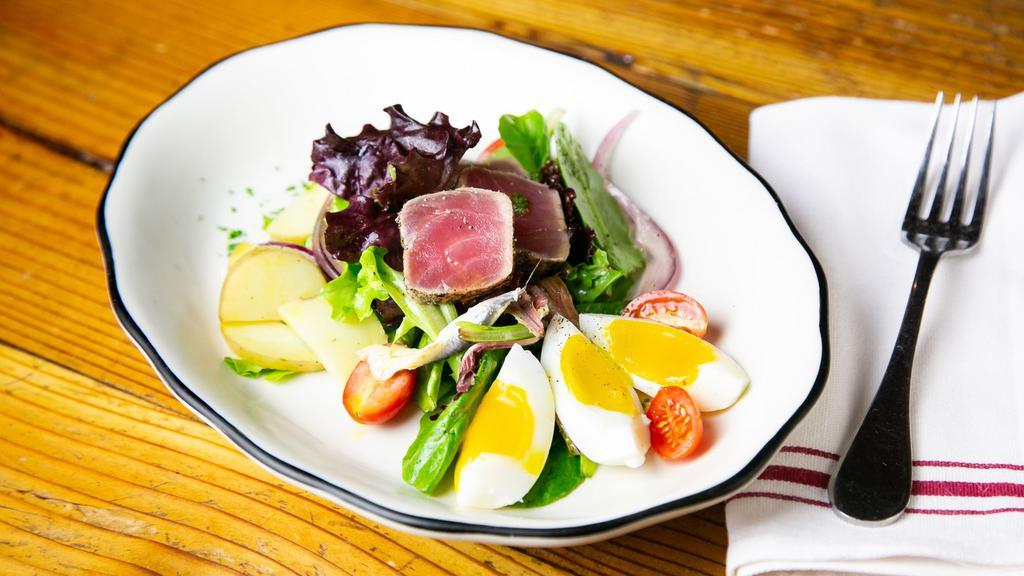 Traditional Tuna Nicoise Salad · INSALATA NIZZARDA	
Traditional Tuna Nicoise Salad