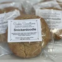 Snickerdoodle Cookie · Soft, chewy, cinnamon delight. Oh so good.  Individually wrapped 4 oz cookie