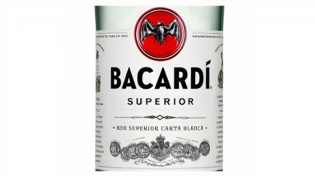 Bacardi Superior Rum · Distinctive and smooth white rum with vanilla and almond notes.