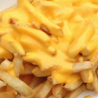 Cheese Fries · Fried potatoes topped with cheese.