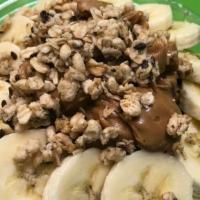 Peanut Butter Acai Bowl · banana, peanut butter and hemp granola.