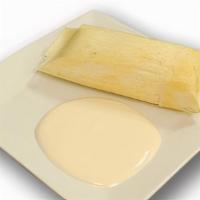 Tamal De Elote Con Crema / Corn Tamale With Cream · 