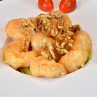Honey Walnut Shrimp · Jumbo shrimp breaded and fried crispy with amazing sauce on top of honey walnut.