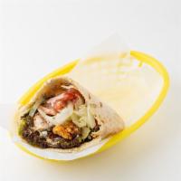 Bleecker · Chicken Kebob and Falafel: served in a pita pocket with lettuce, tomatoes, onions, and tahin...
