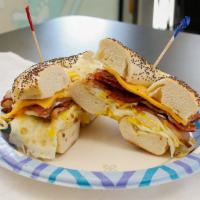 Egg, Cheese & Meat Sandwich · 