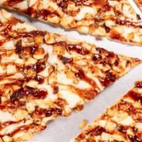 Bbq Chicken Pizza · Tender chicken with BBQ sauce, pizza sauce and mozzarella cheese.