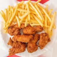 Hot Wings · W/ french fries and can soda.