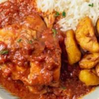 Caribbean Stewed Chicken · This tomato-based stewed dish is full of moist portions of chicken, tender vegetables and Ca...
