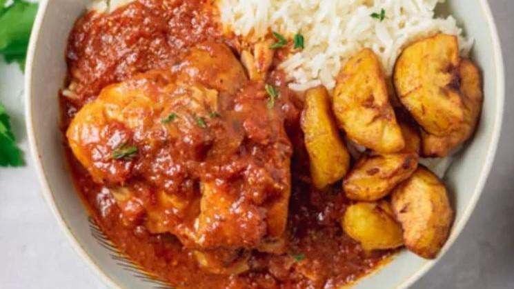 Caribbean Stewed Chicken · This tomato-based stewed dish is full of moist portions of chicken, tender vegetables and Caribbean flavors that will hit your taste buds just right. Gluten free.