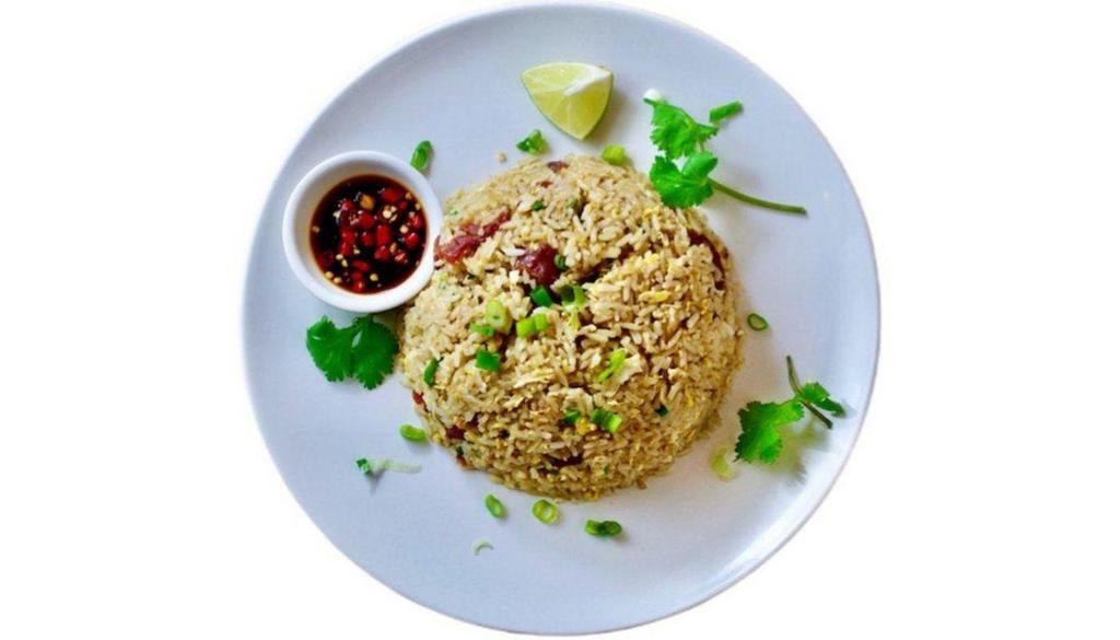 Chinese Sausage Fried Rice · Classic simple and tasty homestyle fried rice.