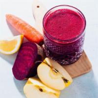 Boost Of Energy · Carrots, Beets, Cucumber, & Kale.
