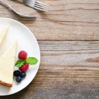 Cheesecake · Rich, delicious cake made with cream and soft cheese on a graham cracker crust.