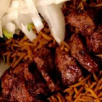 Beef Tikka · Tender chunks of beef, marinated in our special seasonings and grilled to perfection on skew...