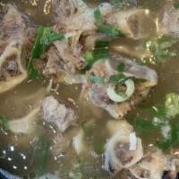 Beef Short Rib Soup · Beef short rib soup with rice (contains egg, scallion, mushroom, glass noodle, radish) [galb...