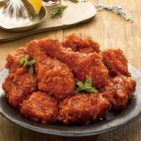 Sweet & Spicy Fried Chicken · 14~16 Pieces fried chicken coated with sweet & spicy sauce.