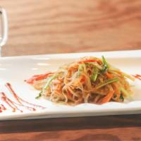 Japchae · Stir-fried glass noodle with mixed vegetables