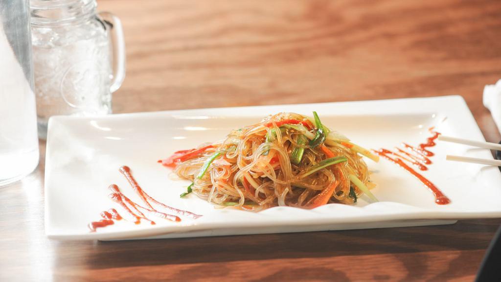 Japchae · Stir-fried glass noodle with mixed vegetables