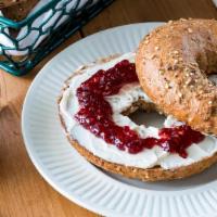 Fresh Bagel With Cream Cheese & Jelly · Customer's choice of fresh bagel. Served in customer's preference of style with a side of cr...