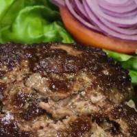 Bistro Burger · With lettuce, tomatoes and red onion.