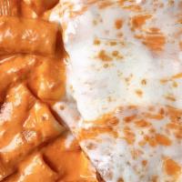 Parmigiana With Vodka Sauce · Your choice of eggplant or chicken parmigiana served in vodka sauce over rigatoni (customer ...