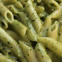 Penne Al Pesto · Freshly blended basil, olive oil, garlic, toasted pine nuts, walnuts and parmigiano reggiano...