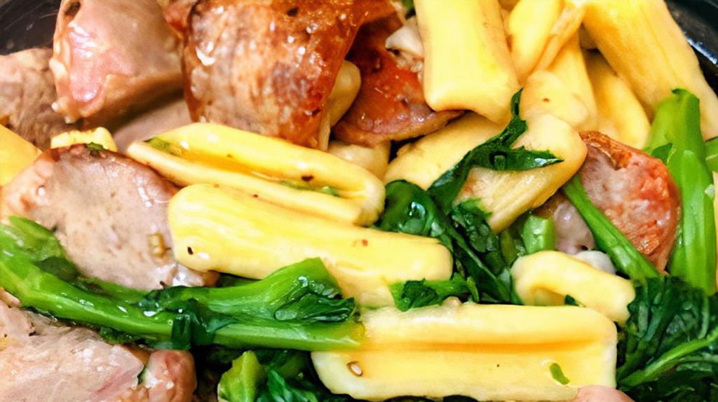 Cavatelli Con Broccoli Rabe & Sausage · Freshly made cavatelli, broccoli rabe, and sausage sauteed in olive oil, garlic and a touch of hot crushed red peppers.