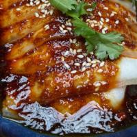 Sliced Pork With Garlic Sauce · with homemade sweet soy and chili oil