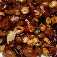 Kung Pao Chicken  · sauteed diced chicken with peppercorn and chilies with house-made sauce, lightly spicy