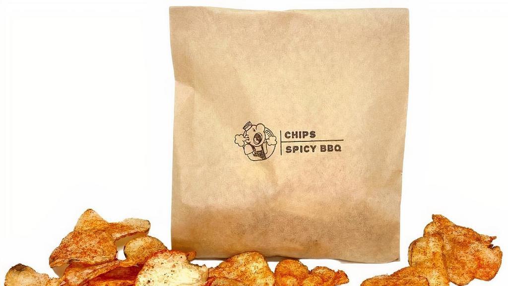 Housemade Potato Chips - Spicy Bbq · Crispy housemade spicy BBQ chips.