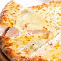 White · Mozzarella Ricotta and Parmesan Cheese (Without Sauce).