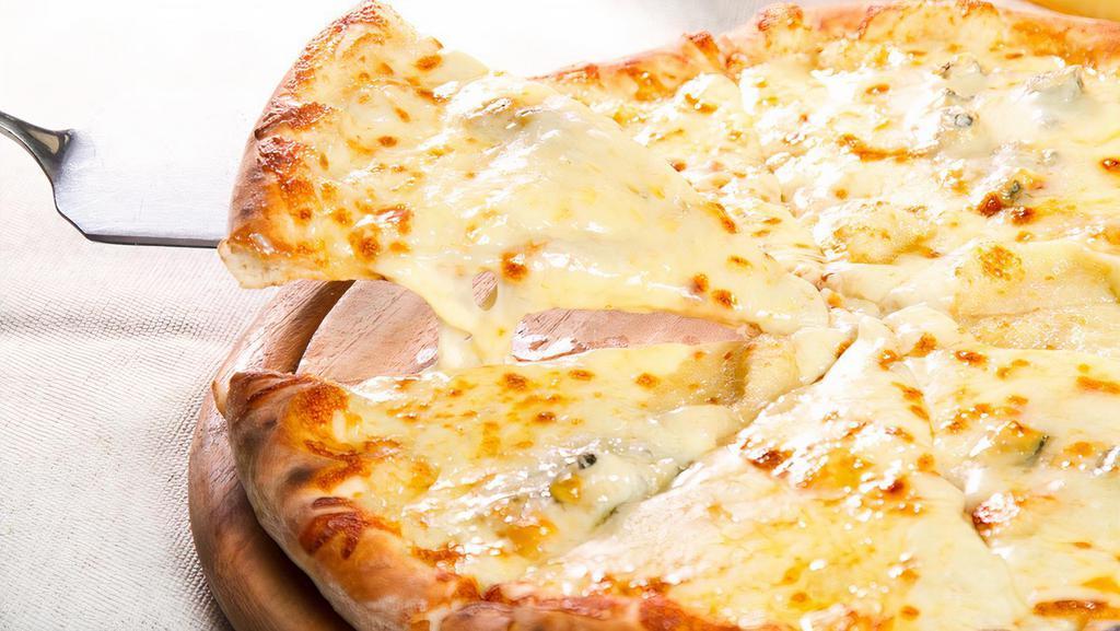 White · Mozzarella Ricotta and Parmesan Cheese (Without Sauce).