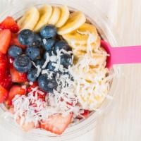 Create A Bowl · All Bowls include: Granola, coconut and honey --- Add your favorite combination of fruit and...