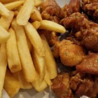 Boneless & Fries Combo · Boneless wings with regular fries