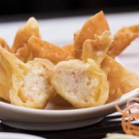 Crab Wontons · Popular. Crispy-fried wontons stuffed with a combination of crab, carrots, celery, and cream...