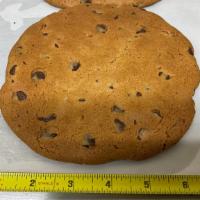 Giant Store Made Chocolate Chip Cookie · A giant chocolate chip cookie baked in our ovens that is sure to fill you up!