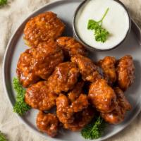 Bbq Wings - Boneless · Classic boneless wings fried, topped with BBQ sauce, cooked to order and perfectly crisp.