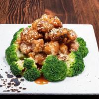 Sesame Chicken芝麻鸡 · Chicken, broccoli, sesame, not with rice.