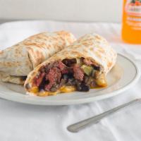 Burrito · Meat of choice, cheese, black beans.