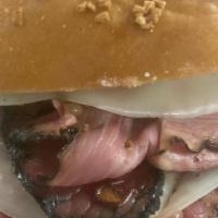 Boars Head Roast Beef Or Pastrami · On a roll or basic bagel. Your choice of boars head roast beef or pastrami + cheese + lettuc...