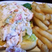 Lobster Roll · Our homemade lobster salad on a hoagie roll.