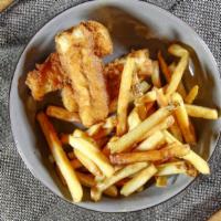 Fish & Chips · Golden fried filet of codfish with French fries.
Served with Tartar Sauce.