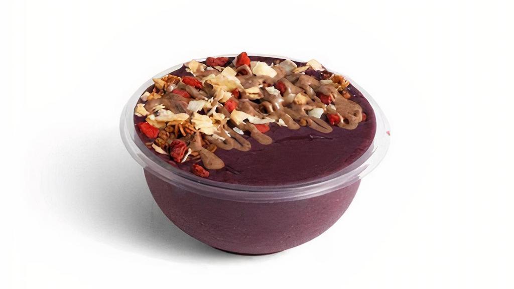 Acai Blueberry Bowl · 3 free toppings. Acai, blueberry, banana, coconut nectar, and maple+water.