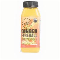 Ginger Fireball (8.5 Oz) · Our signature spicy immune boosting blend! Immune boosting ginger, spicy cayenne, and Vitami...