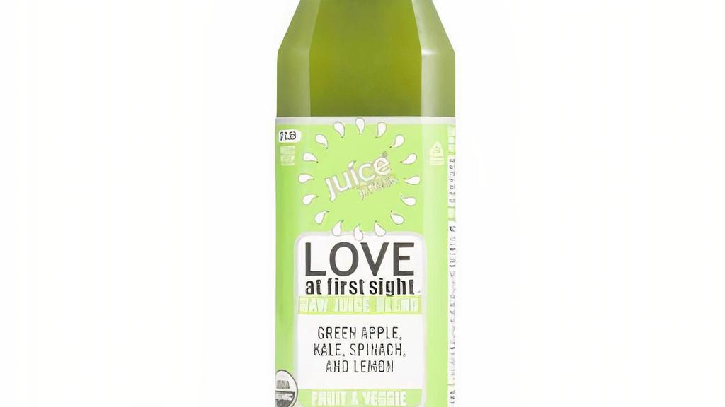 Love At First Sight (16 Fl Oz) · Green juice (kale & spinach) sweetened with green apple and cut with a splash of lemon. Certified organic.