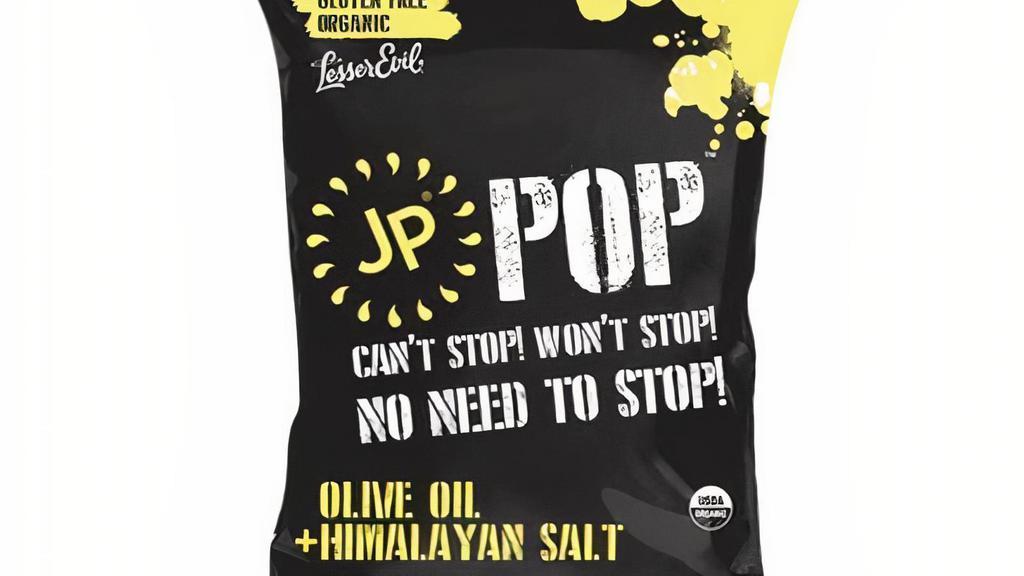 Jp Pop Olive Oil · A 6 pack of our organic, gluten-free olive oil and Himalayan salt popcorn.