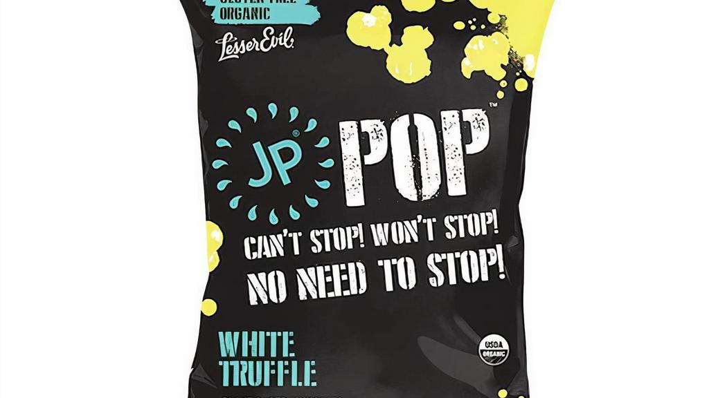 Jp Pop Truffle · Jp favorite! Single pack of organic white truffle popcorn with Himalayan salt. Gluten-free