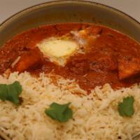 Paneer Tikka Masala (Gf) · Indian Cheese (Paneer) in a Thick Creamy Tomato gravy