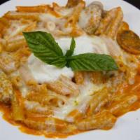 Baked Ziti With Chicken, Meatballs Or Sausage · 