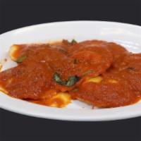 Ravioli With Tomato Sauce  · Pasta tossed in our homemade tomato sauce.