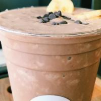 Chocolate Monkey Shake · A blend of chocolate, banana, peanut butter, and your choice of milk.
16 ounce shake.
